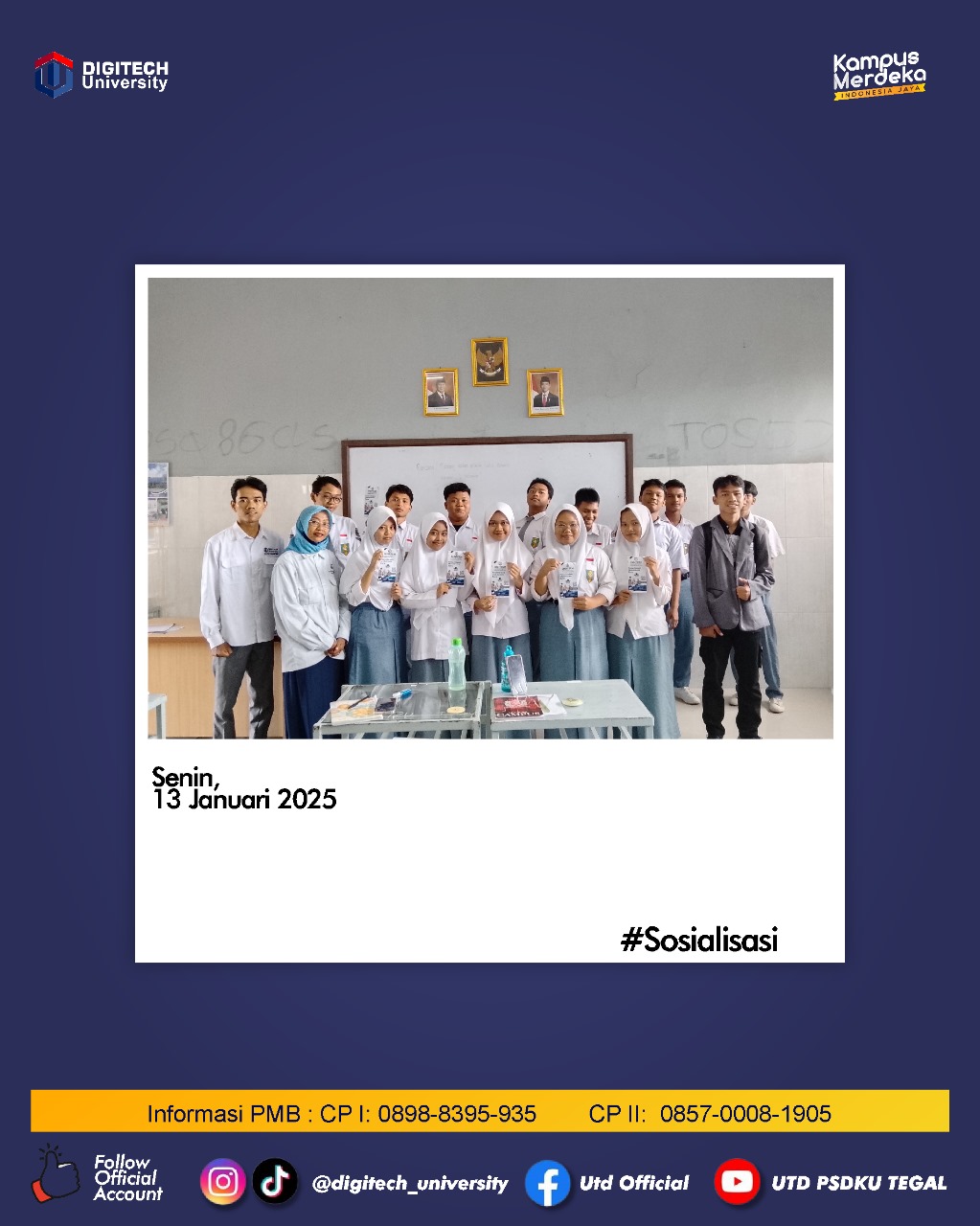 Sosialisasi di SMK Muhammadiyah 1 Tegal